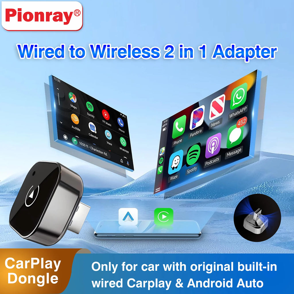 Adaptador CarPlay para ios e android